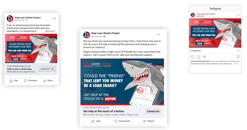 Stop Loan Sharks Paid Media Campaign Rewind Creative